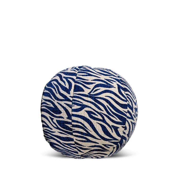 PILLOW ANIMA ZEBRA ROUND BLUE - BYON